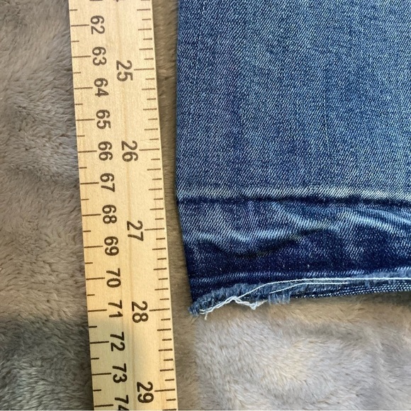 Time and True Distressed Ripped Over the Belly Maternity Jeans Raw Hem Size M - Picture 5 of 10